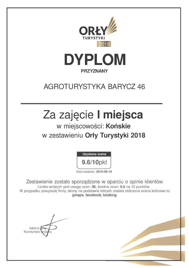 Agroturystyka Barycz 46 Konskie Extérieur photo